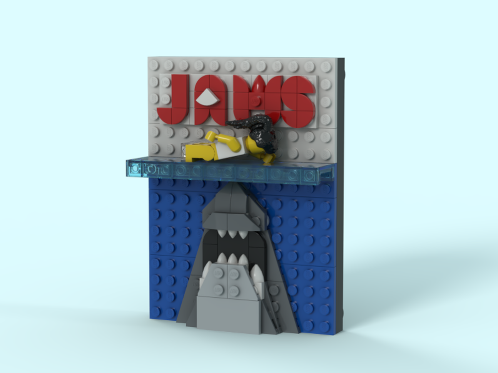 LEGO MOC JAWS Poster by Double_U_Bricks | Rebrickable - Build with LEGO