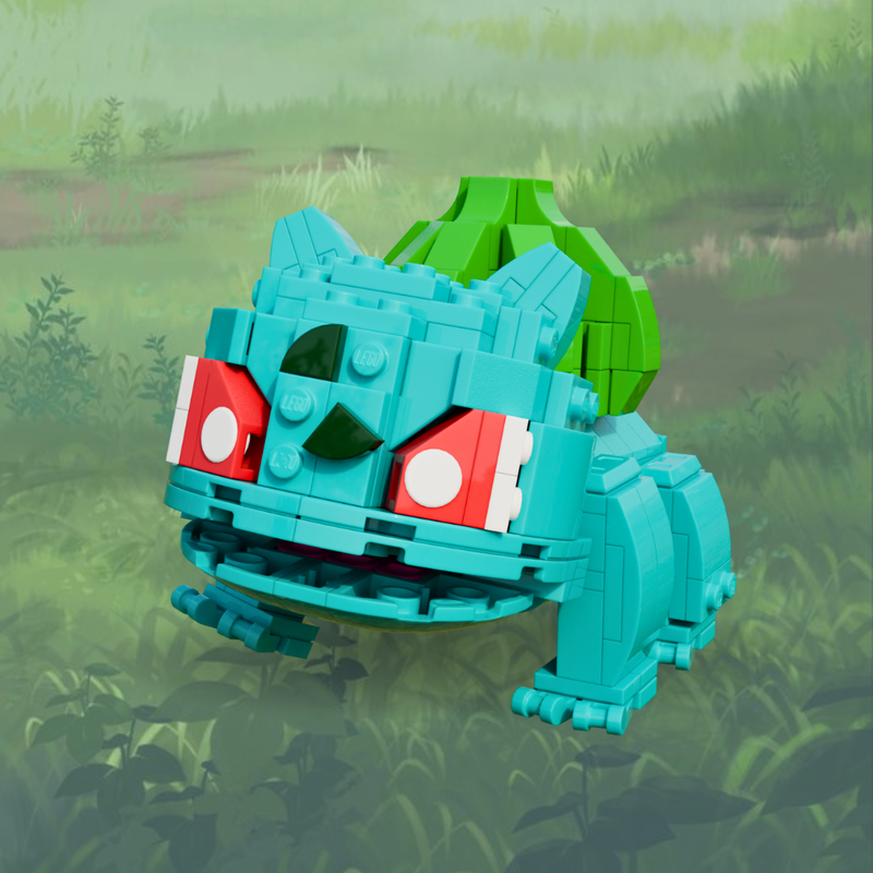 LEGO MOC Bulbasaur by KraftyKoopa | Rebrickable - Build with LEGO