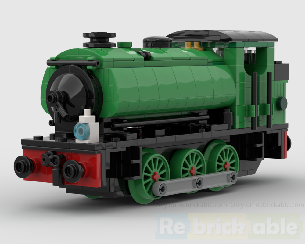 LEGO MOC Hunslet Austerity 0-6-0ST [Bright Green] (6 Wide) by ...