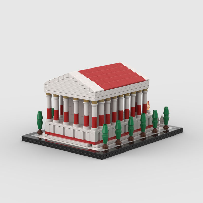 LEGO MOC Modular Ancient Roman Temple by HistorixxBrixx Rebrickable Build with LEGO