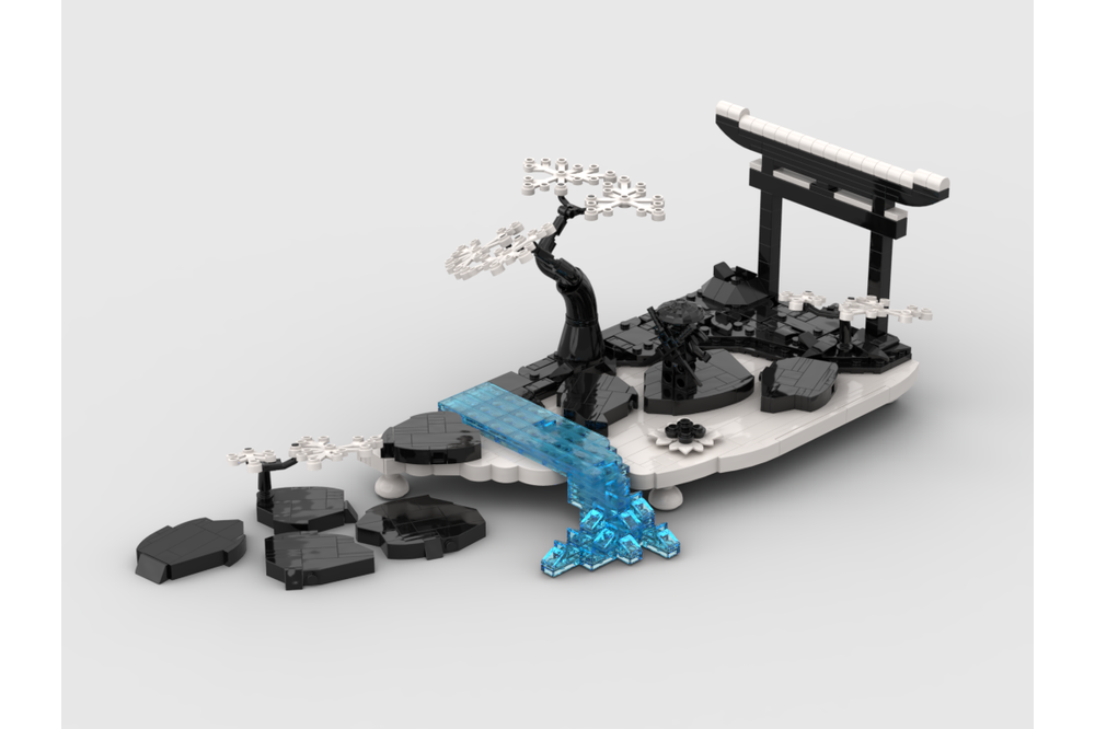 LEGO MOC-192005 Samurai Diorama - Black & White by gabizon