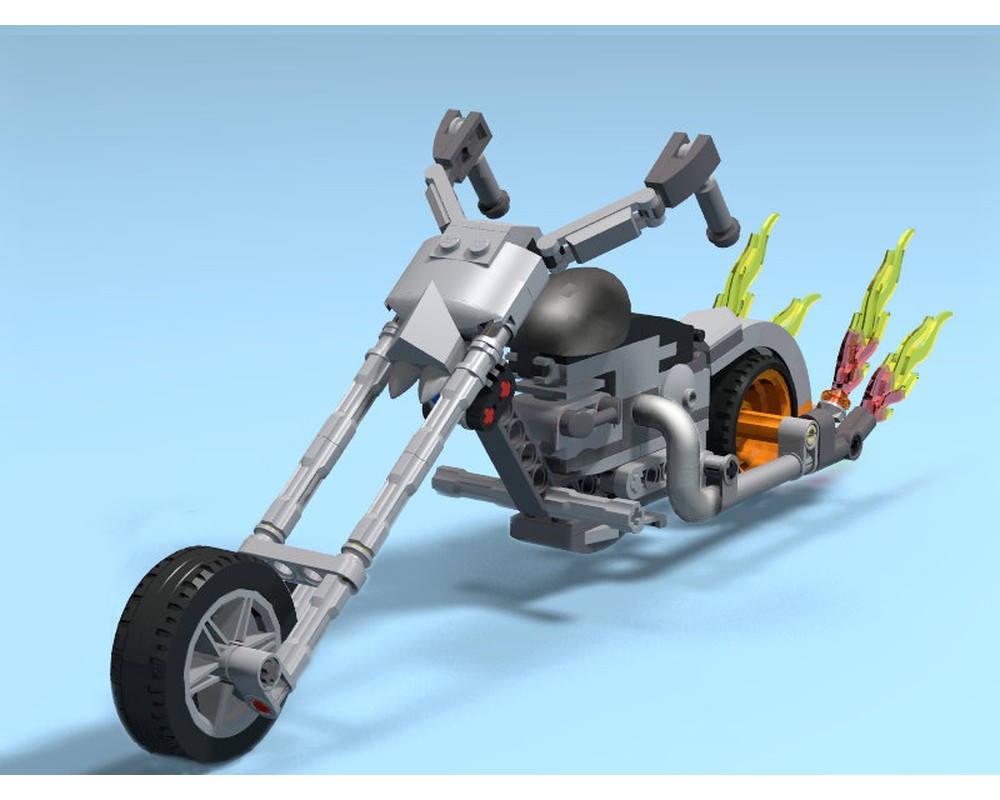 LEGO MOC Modified bike of Ghost Rider by ad000 | Rebrickable - Build ...