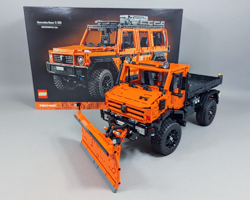 LEGO MOC 42177 Unimog 437 Snow Plow by M_longer | Rebrickable - Build ...