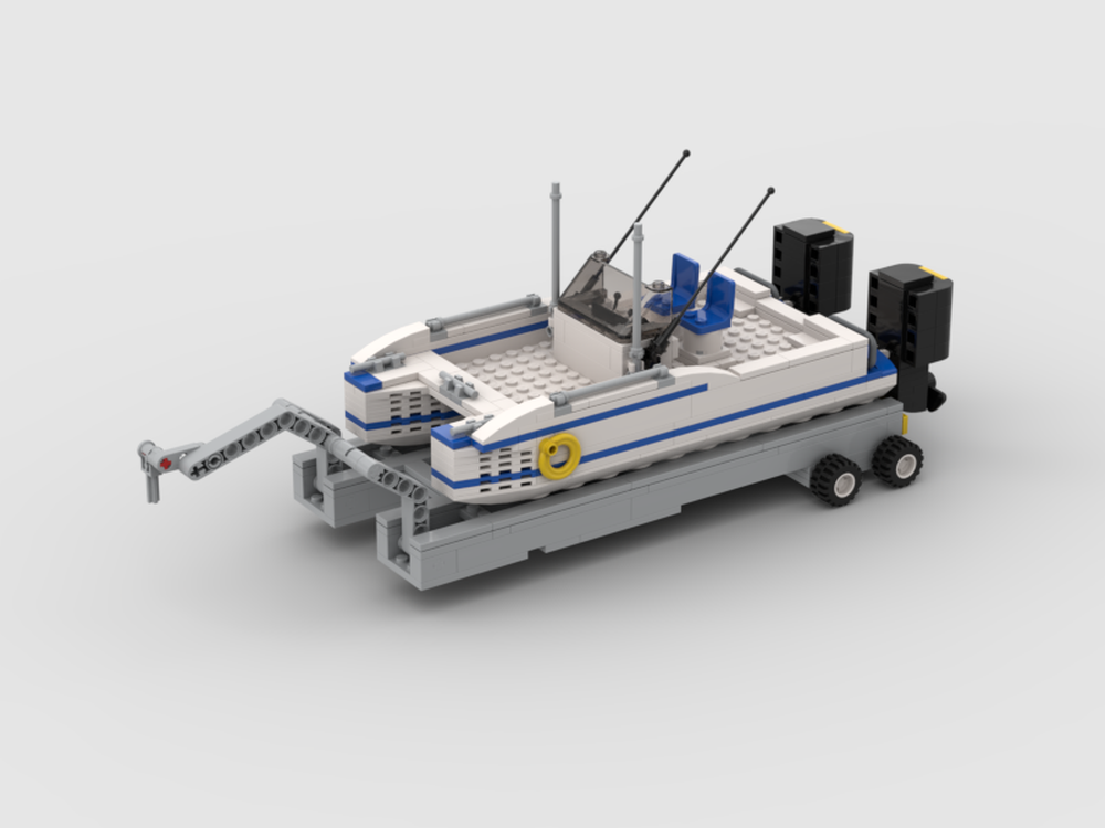 LEGO MOC-192365 Twin hull boat with trailer! by MB MocWorks ...