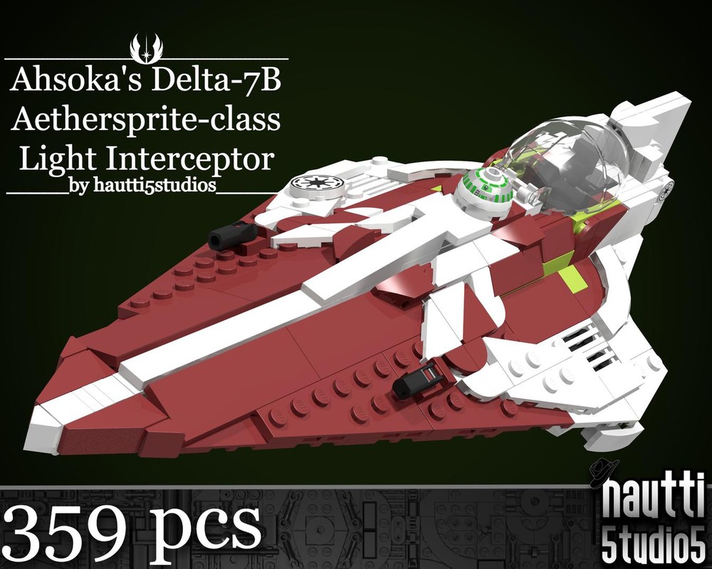 LEGO MOC Ahsoka’s Delta-7B Aethersprite-class Light Interceptor by ...