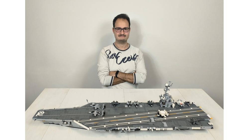 LEGO MOC CVN-78 Gerald R. Ford | Aircraft Carrier - 1:300 Scale by ...