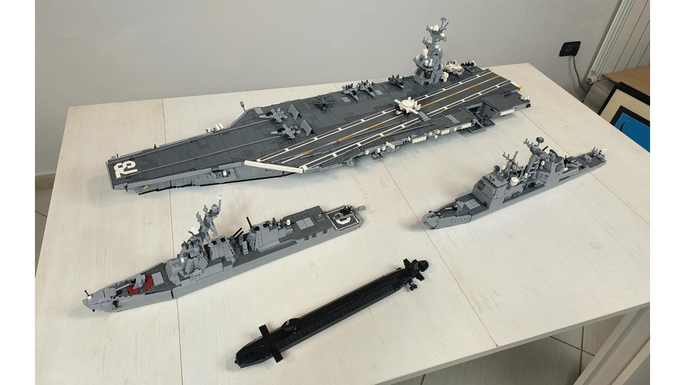 LEGO MOC CVN-78 Gerald R. Ford | Aircraft Carrier - 1:300 Scale by ...