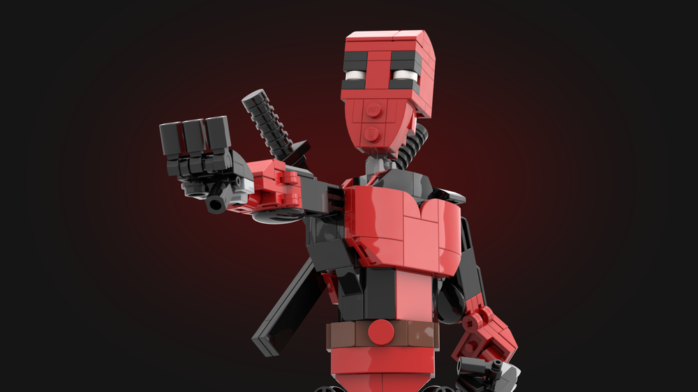 LEGO MOC Deadpool | Posable figure by obiblock | Rebrickable - Build ...