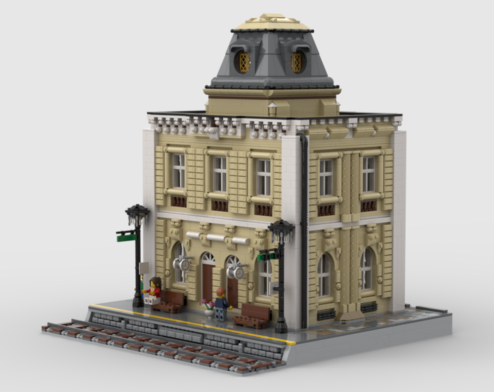 LEGO MOC New Train Station by AlessandroMaffioli | Rebrickable - Build ...