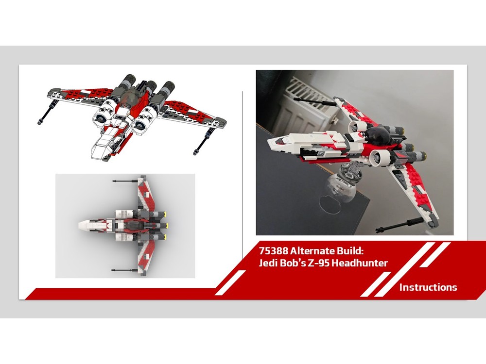 LEGO MOC 75388 Alternate Build - Jedi Bob's Z95 Headhunter