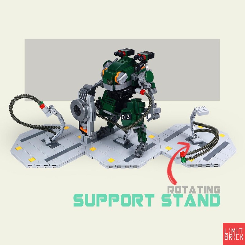 LEGO MOC-192691 Display Base Steel Brecca Breakers by Limit Brick ...