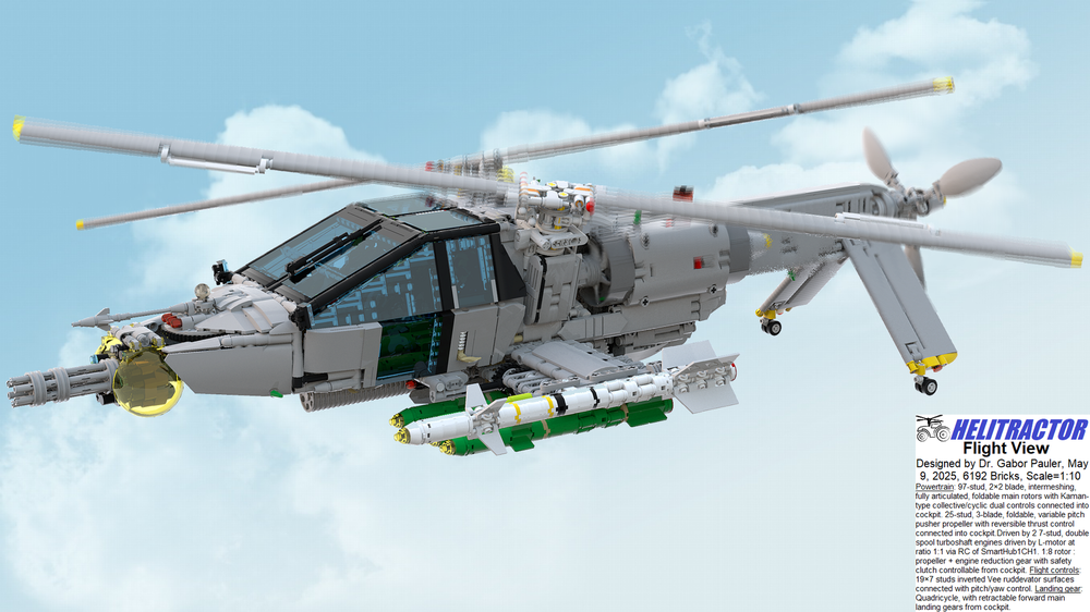 LEGO MOC-192719 Kaman HeliTractor by gjpauler | Rebrickable
