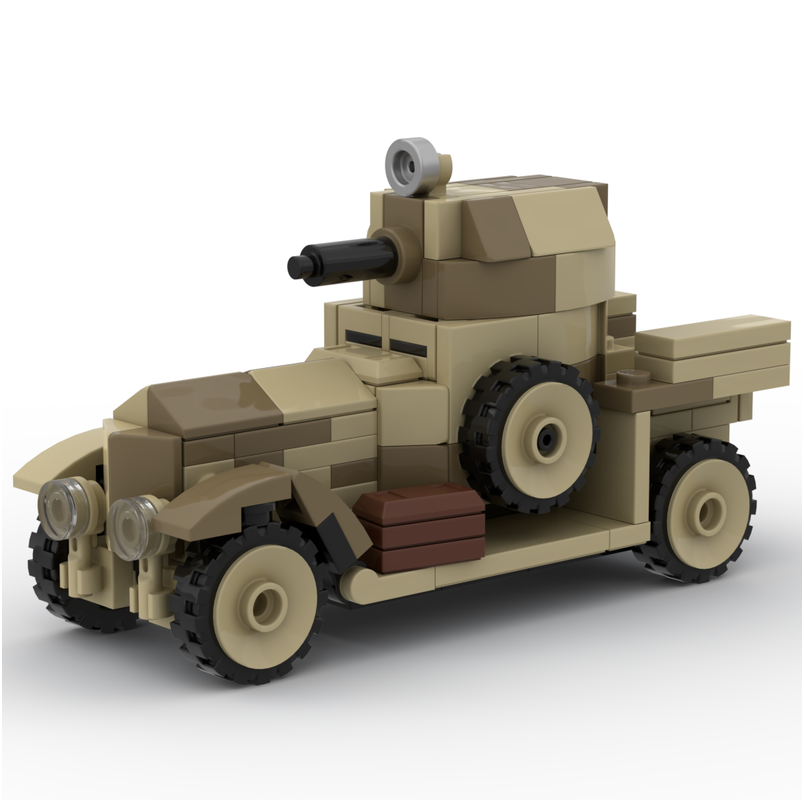 LEGO MOC Rolls Royce Armoured Car by bricktingsmon Rebrickable Build with LEGO