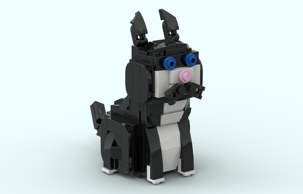 LEGO MOC Cat black&white by klaxxonman | Rebrickable - Build with LEGO