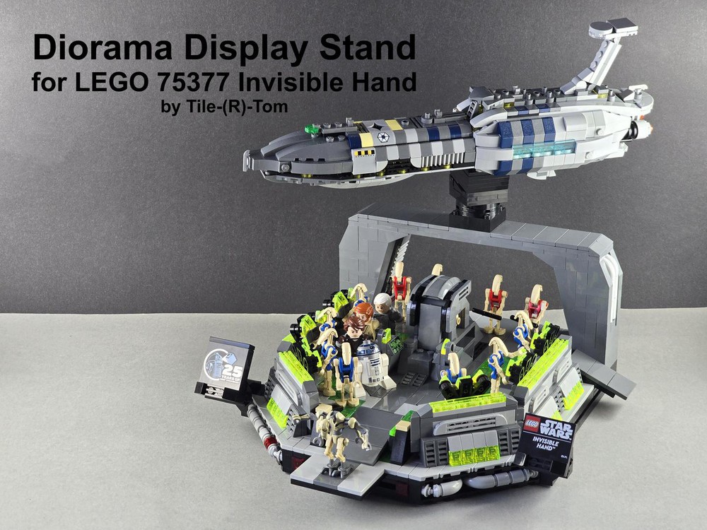 LEGO MOC Diorama Display Stand for 75377 Invisible Hand by Tile-(R)-Tom ...