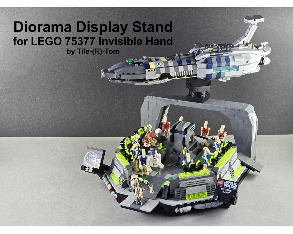 LEGO MOC Diorama Display Stand for 75377 Invisible Hand by Tile-(R