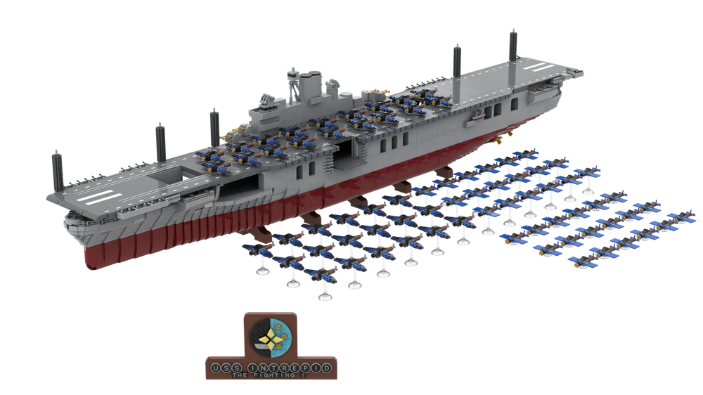 LEGO MOC USS Intrepid (CV-11) by Resqusto Rebrickable Build