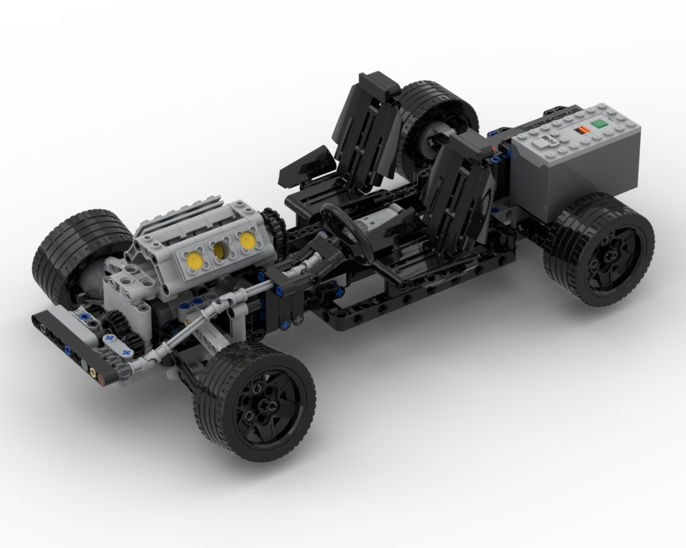 LEGO MOC chassis rc drift by lego_xtremcar | Rebrickable - Build with LEGO