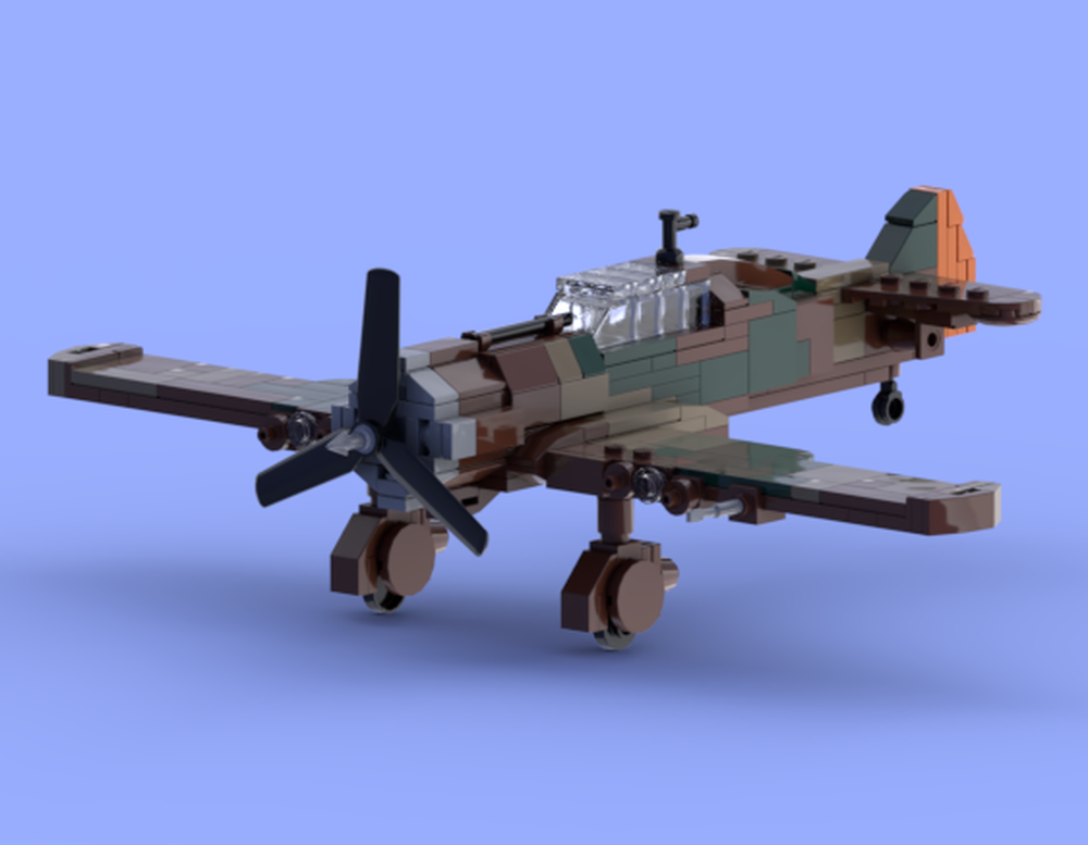 LEGO MOC Fokker DXXI, Dutch WW2 Fighter by warbrick.ww2 | Rebrickable ...