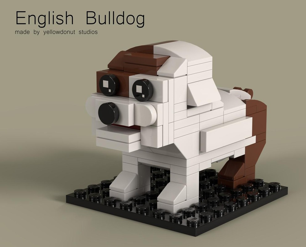 LEGO MOC English Bulldog by YellowDonut | Rebrickable - Build with LEGO