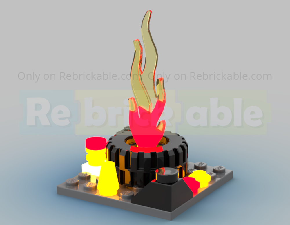 LEGO MOC-193824 Tire fire by Brick by Brick2232 | Rebrickable - Build ...