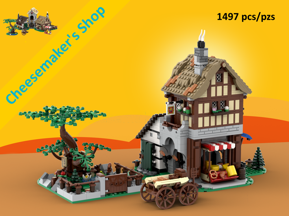 LEGO MOC Cheesemaker's Shop - 10332 Medieval Town Square Alternative ...