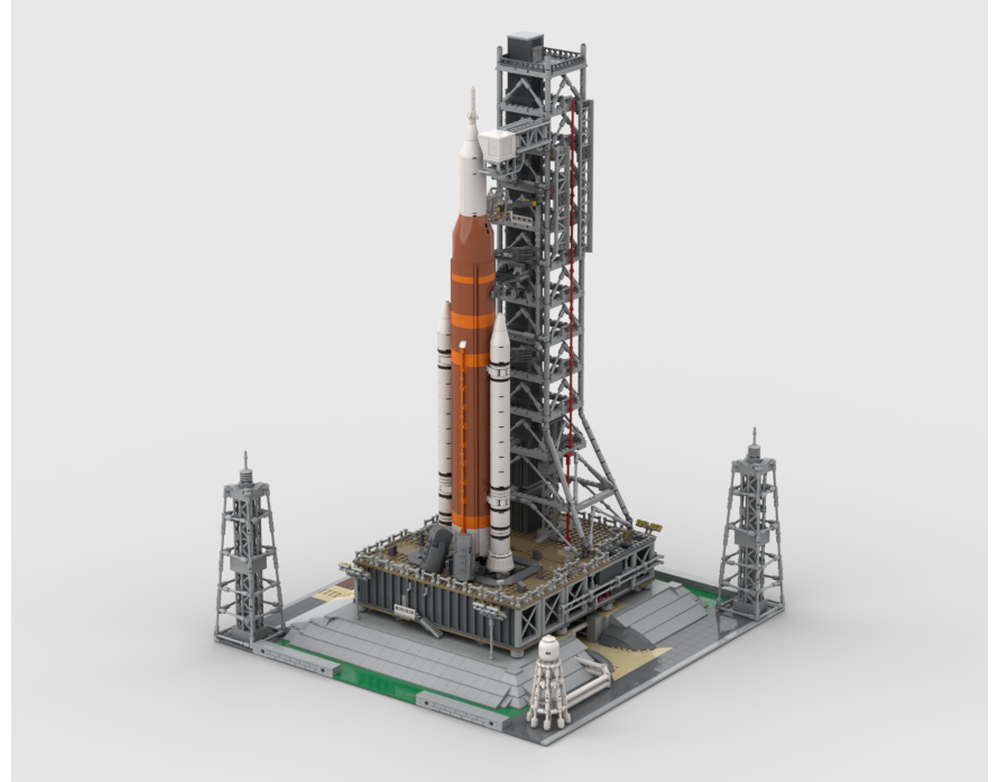 LEGO MOC Modular NASA Artemis Space Launch System - Display for