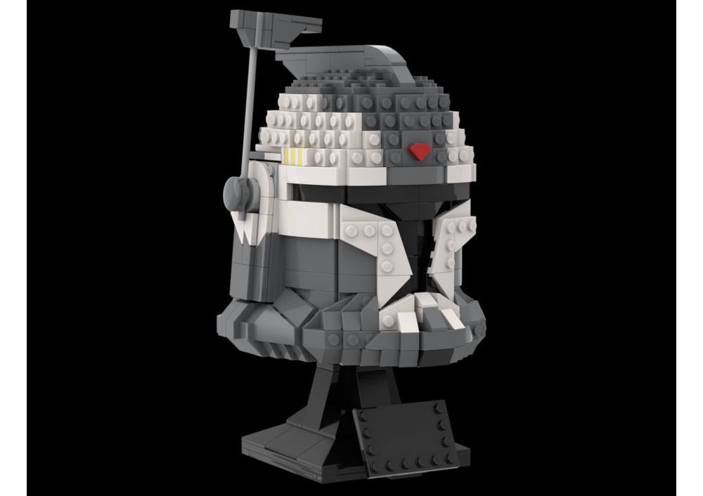 LEGO MOC Commander Wolffe P1 Helmet (S3) by OrchardBuilds