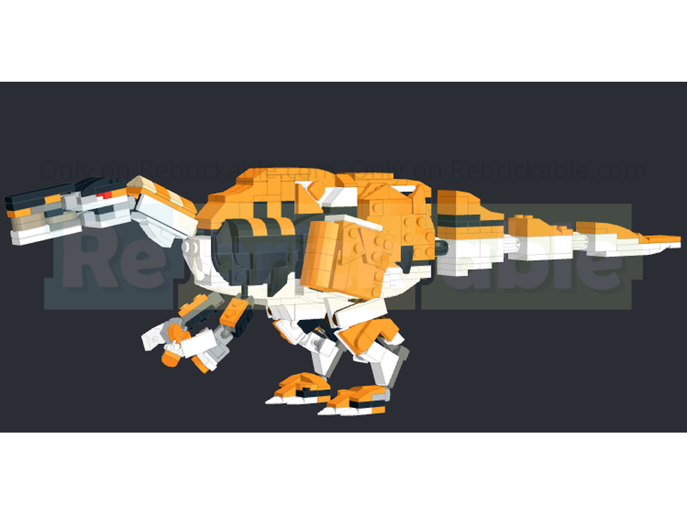 LEGO MOC Mesozoic scale Suchomimus tenerensis by DarthSaul SW Rebrickable Build with LEGO