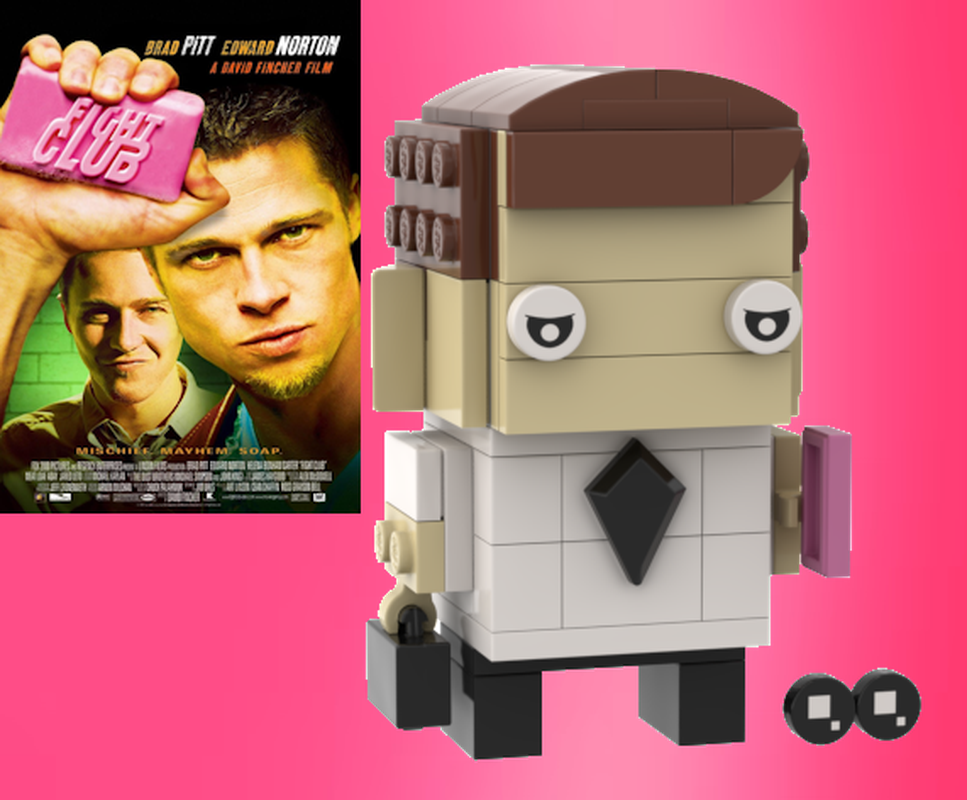 LEGO MOC The Narrator Brickheadz Fight Club by 13Customs Rebrickable Build with LEGO