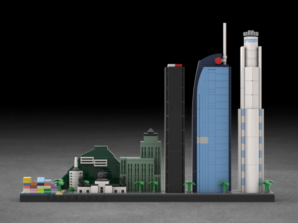 LEGO MOC Los Angeles Skyline by Skyline_Lover Rebrickable