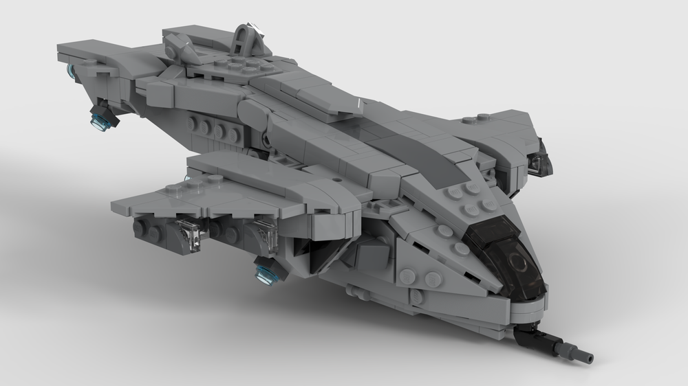 LEGO MOC D77-TC Pelican Dropship by kuzi127 | Rebrickable - Build with LEGO