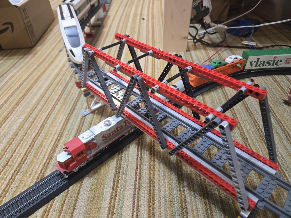 LEGO MOC train bridge trestle by lego Emmet 4 real Rebrickable Build with LEGO