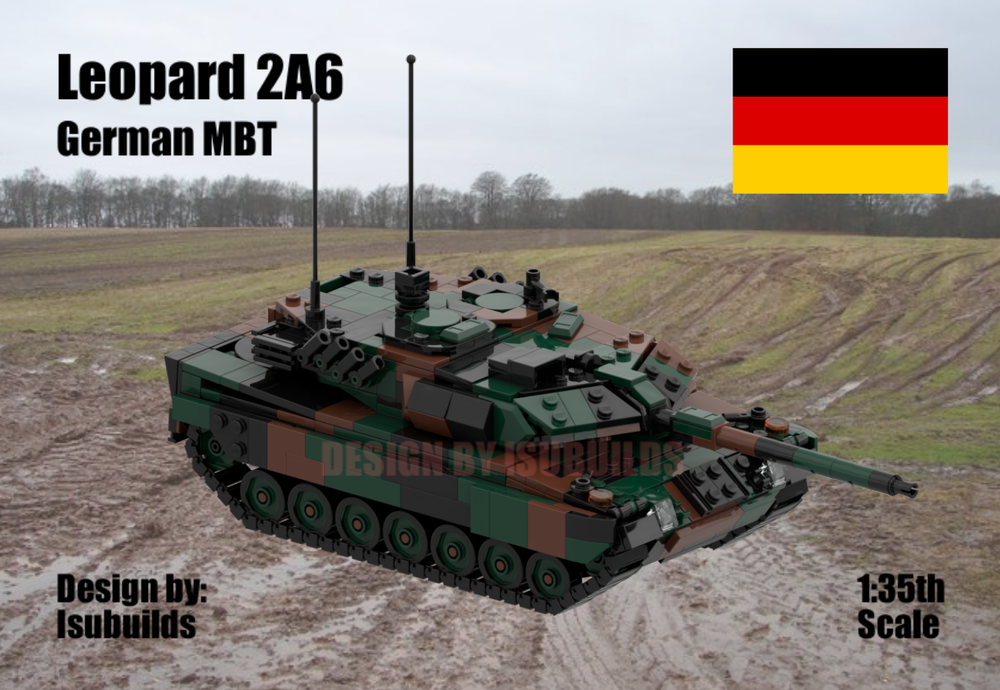 LEGO MOC Leopard 2A6 by Isubuilds Rebrickable Build with LEGO