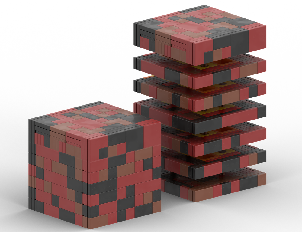 LEGO MOC Large Minecraft Magma Cube by nothinbutluck Rebrickable Build with LEGO