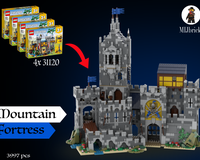 MOC Black Falcon's Fortress 5812 Pièces – Compatible Lego, Architecture Pirate, 14+