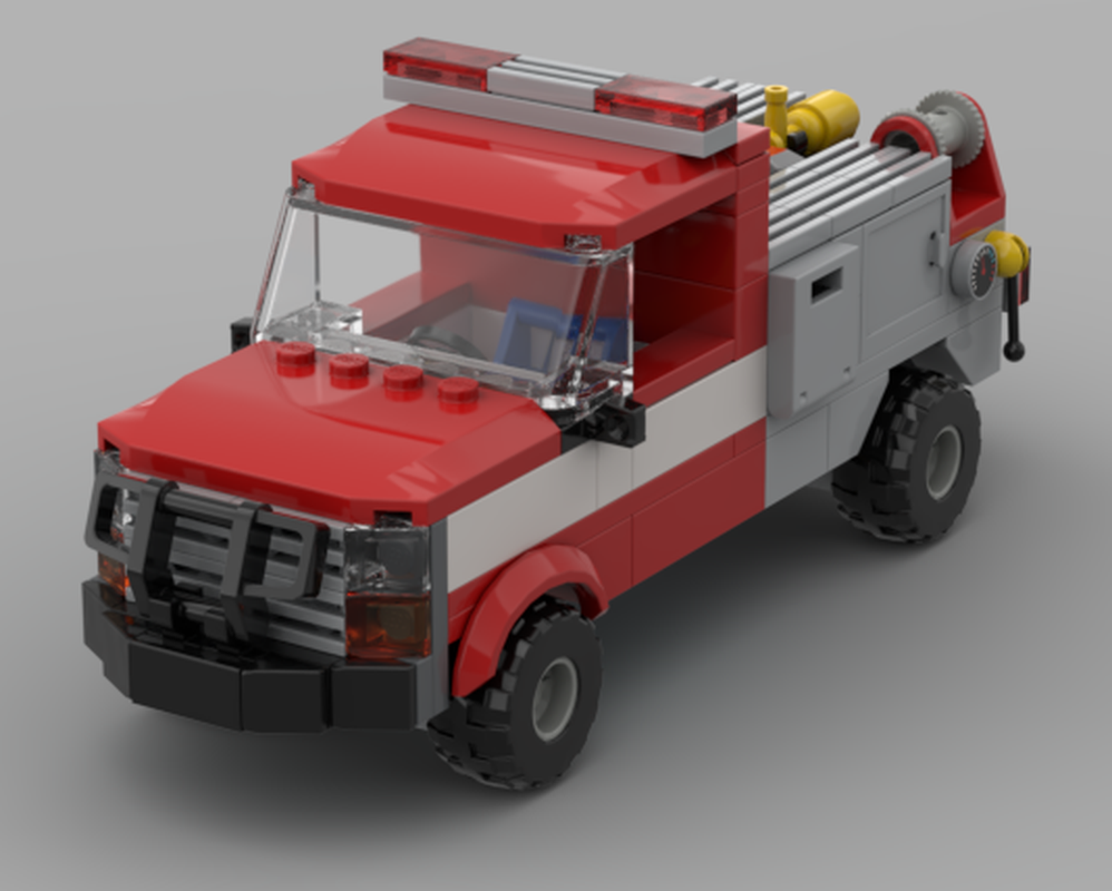 LEGO MOC Fire Department Brush Truck by leeggoo_Creator | Rebrickable ...