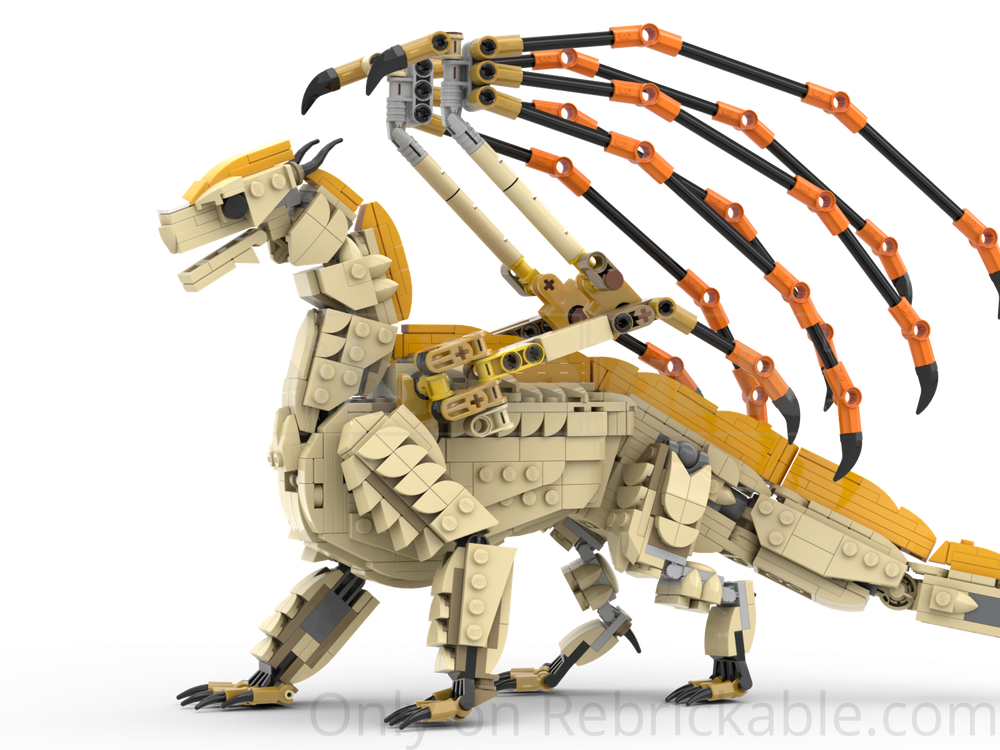 LEGO MOC SandWing (Wings of Fire) by Woffle Dude | Rebrickable - Build ...