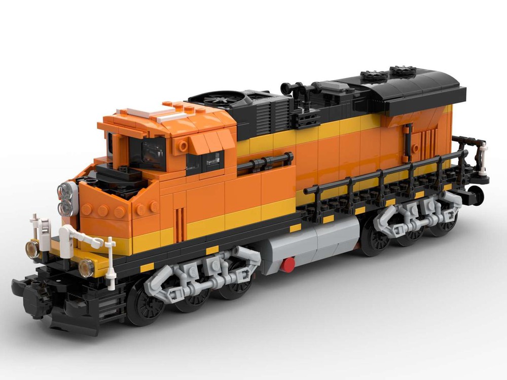 LEGO MOC BNSF Locomotive - 6 wide by Muggle | Rebrickable - Build with LEGO