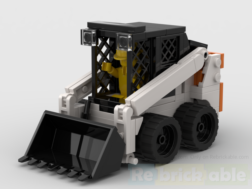 LEGO MOC Bobcat S450 Skid Steer by LegoForBlockheads Rebrickable Build with LEGO