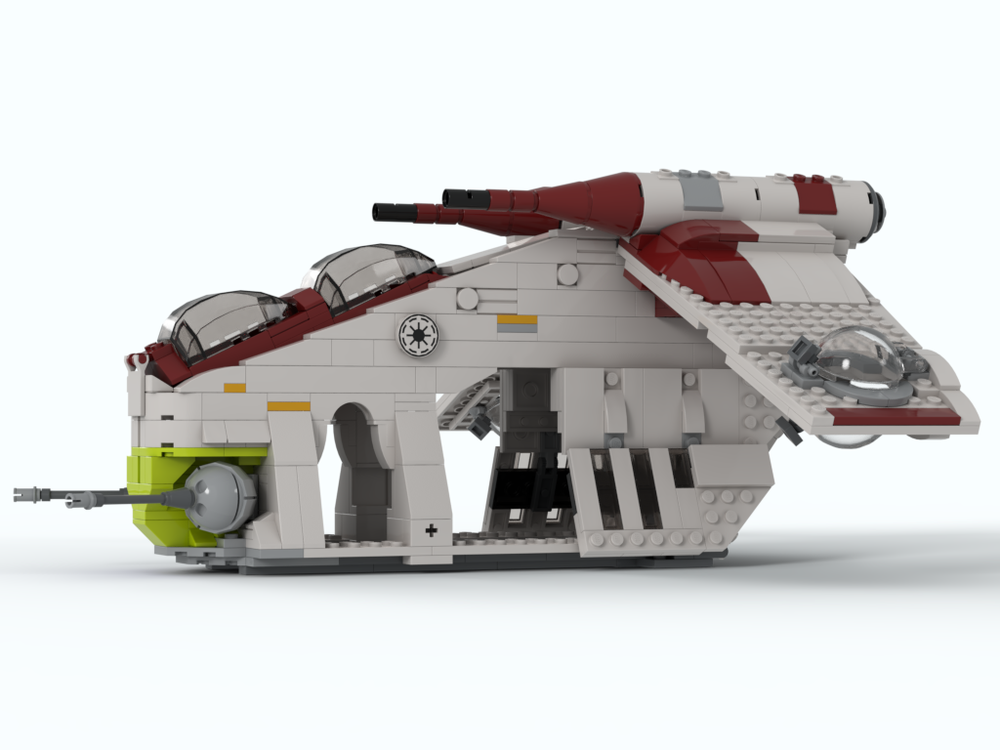 LEGO MOC Republic Gunship details variant - listing parts by Will ...
