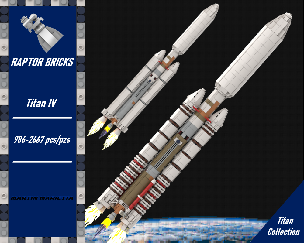 LEGO MOC Titan IV Collection (IVA & IVB) (at 1:110 scale) by RAPTOR ...