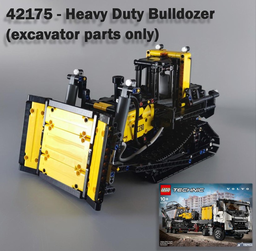 LEGO MOC HEAVY DUTY BULLDOZER - 42175 EXCAVATOR REBUILD by Dyens