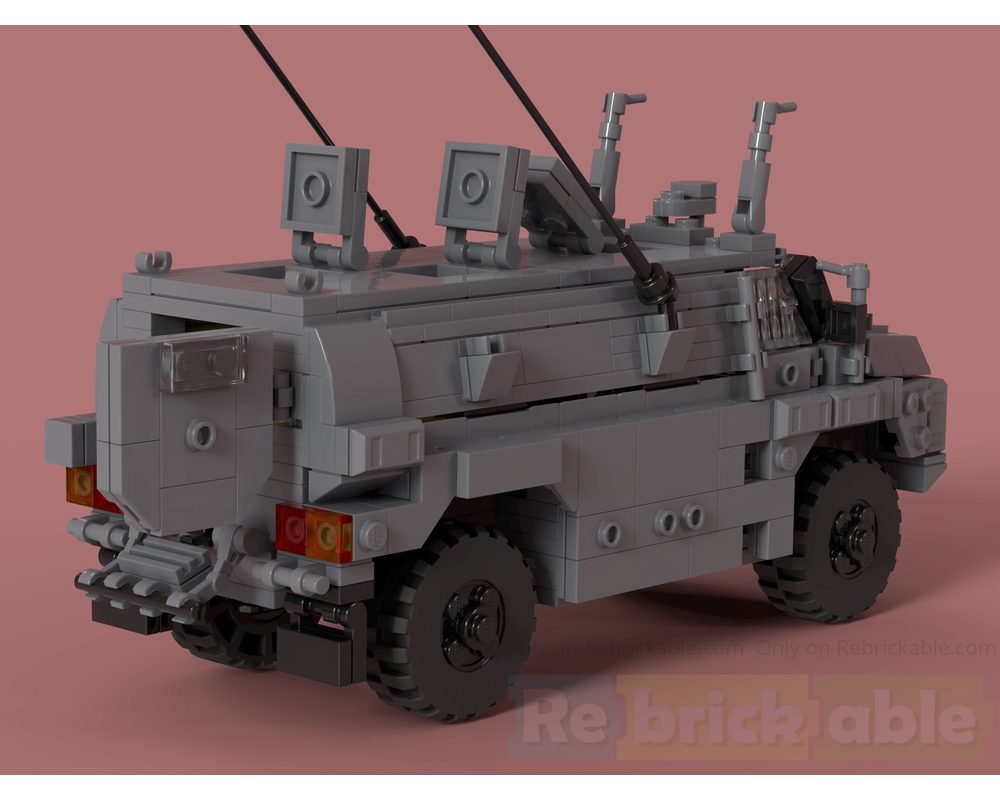 LEGO MOC-194826 Bushmaster PMV NZDF + ADF | 4x4 Wheeled Fighting ...