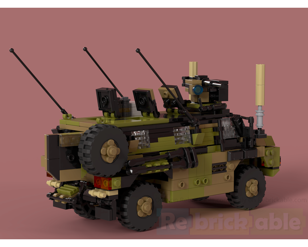 LEGO MOC-194826 Bushmaster PMV NZDF + ADF | 4x4 Wheeled Fighting ...