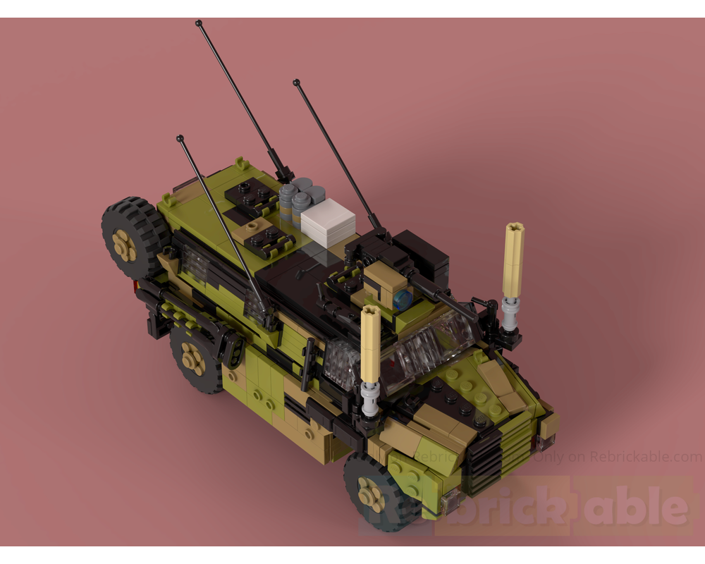 LEGO MOC-194826 Bushmaster PMV NZDF + ADF | 4x4 Wheeled Fighting ...