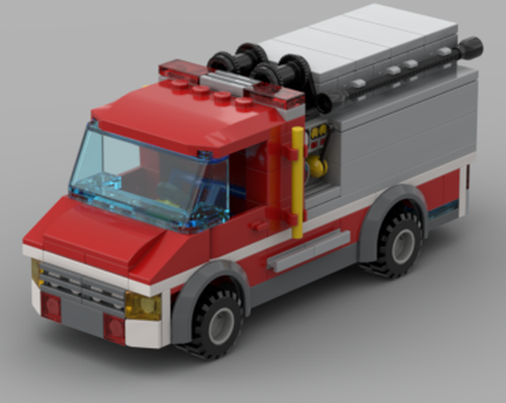 Lego Fire Truck Moc Lego Fire Truck Build How To Build A Lego Fire