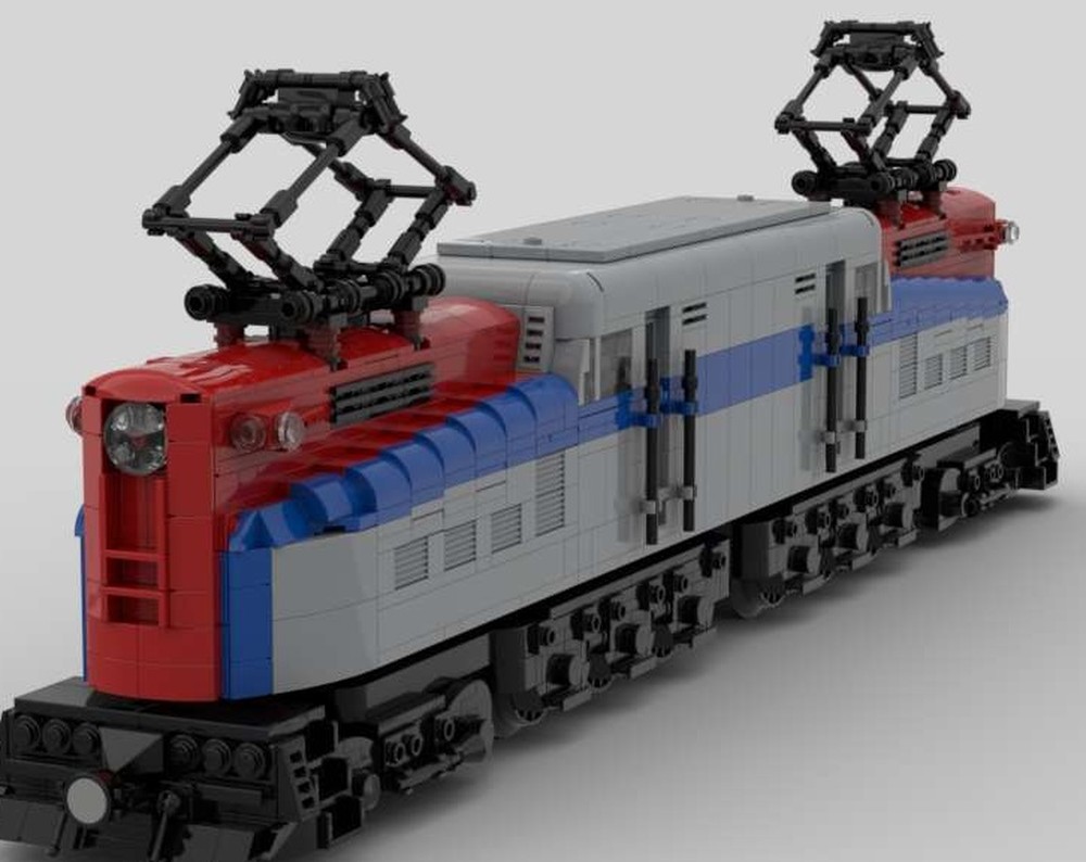 LEGO MOC Amtrak GG-1 in Patriotic Amtrak livery by Bedwell Designs ...