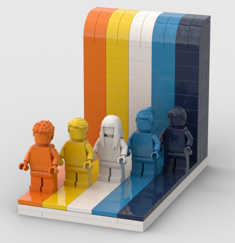 LEGO MOC-195016 Aroace Flag - Everyone is Awesome by HoneyBeeAce