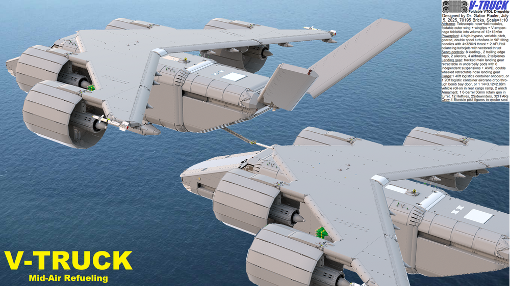 LEGO MOC-195113 V-TRUCK Foldable VTOL Dropship by gjpauler ...